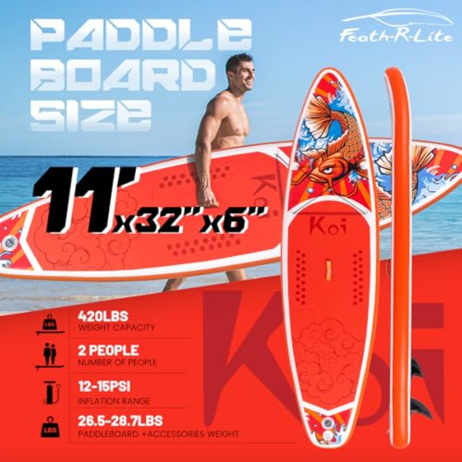 Inflatable Paddle Board Stand  - Stand Up Paddle Leash 리뷰 및 가격
