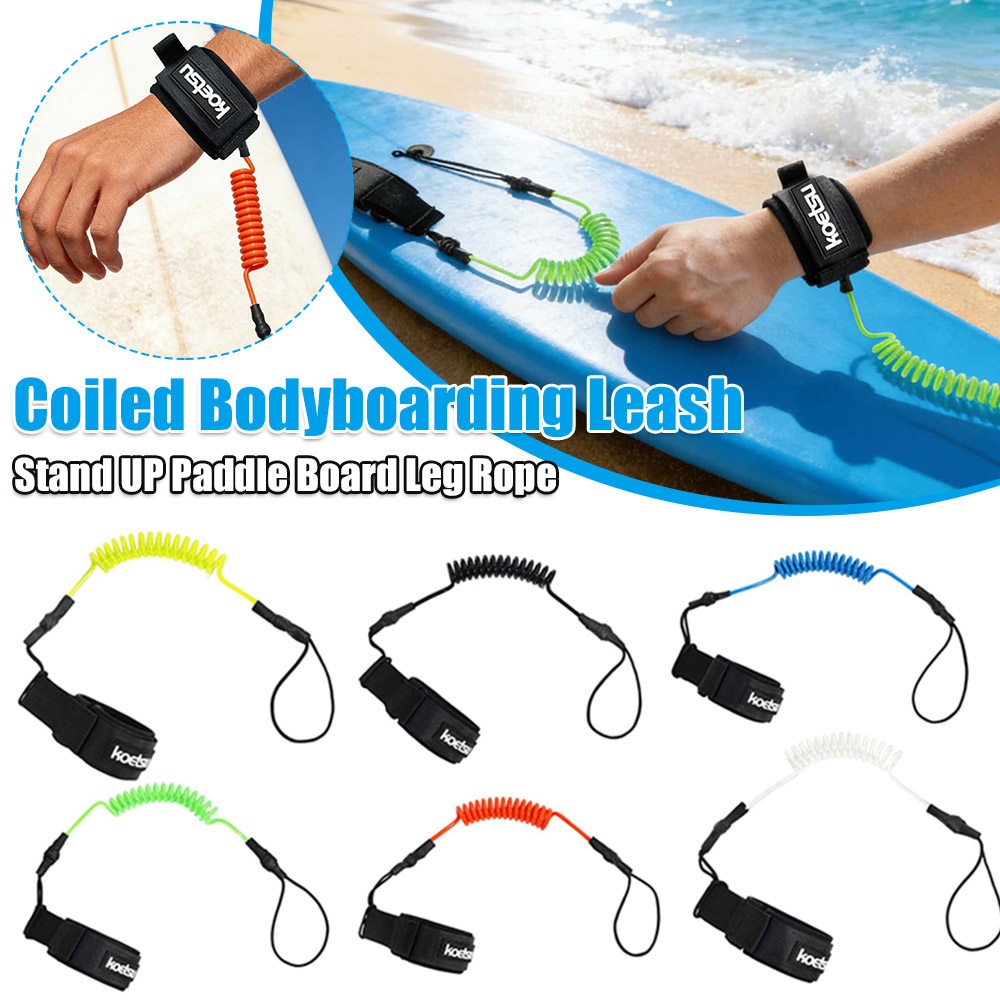 Coiled Bodyboarding Leash TPU  - Stand Up Paddle Leash 리뷰 및 가격