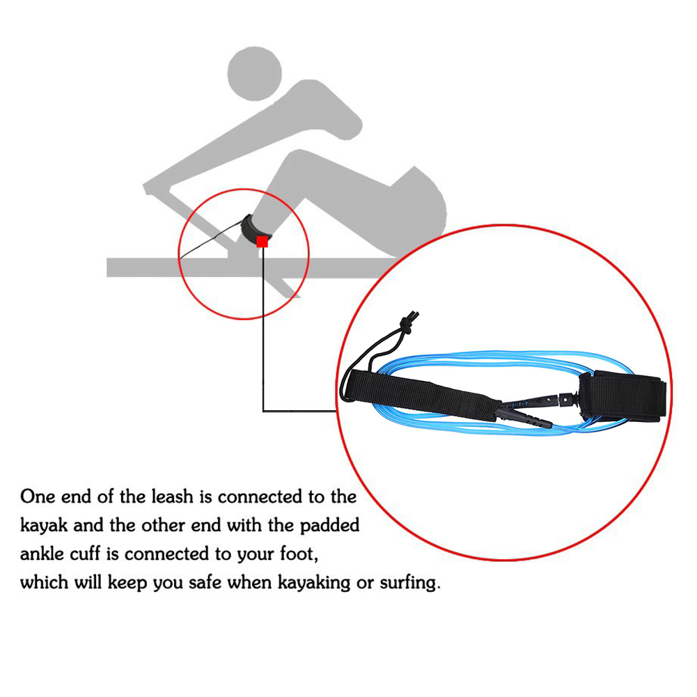 6ft 5.5MM TPU Surfboard Ankle  - Stand Up Paddle Leash 리뷰 및 가격